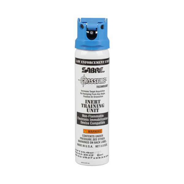 SABRE Inert 3.0 oz Crossfire GEL (MK-4), 89 mL Practice Pepper Gel with Flip Top Safety, Duty Belt Canisters